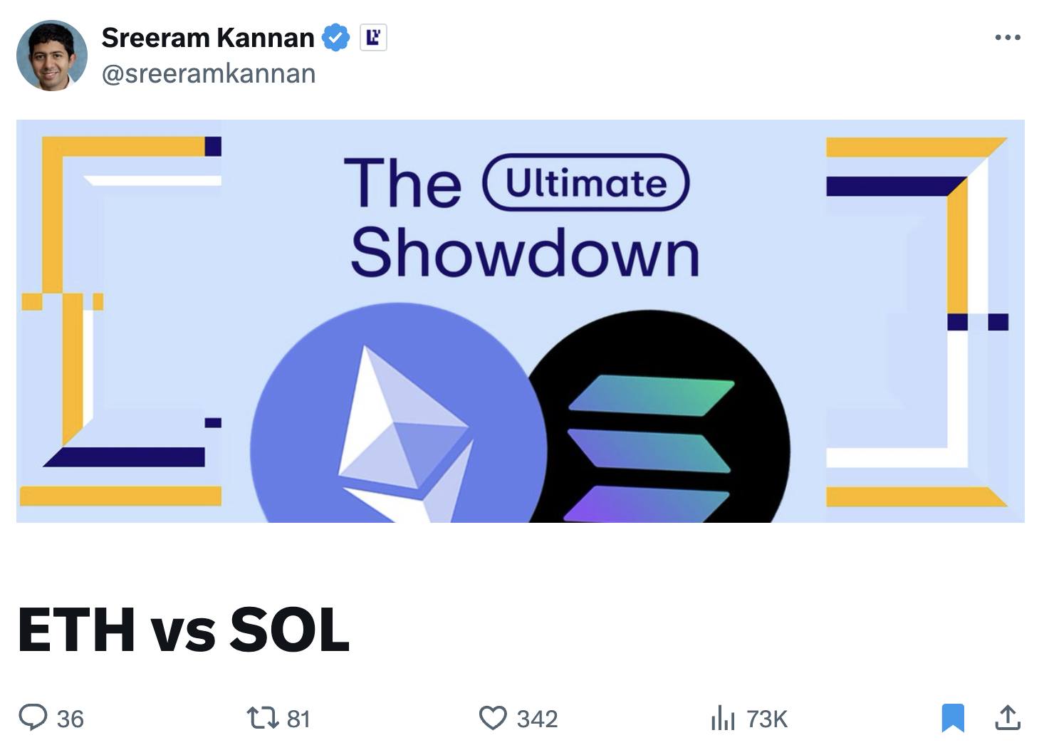 If you had $10,000 to go all-in on ETH or SOL, which would you choose? 2