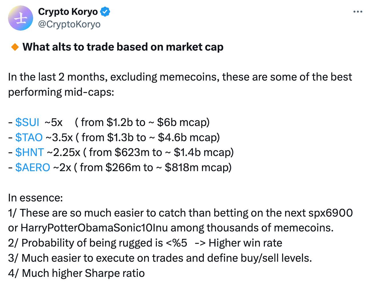 Which Altcoins Trade Based on Market Capitalization (Rather than Price Manipulation/Illiquidity)? 1