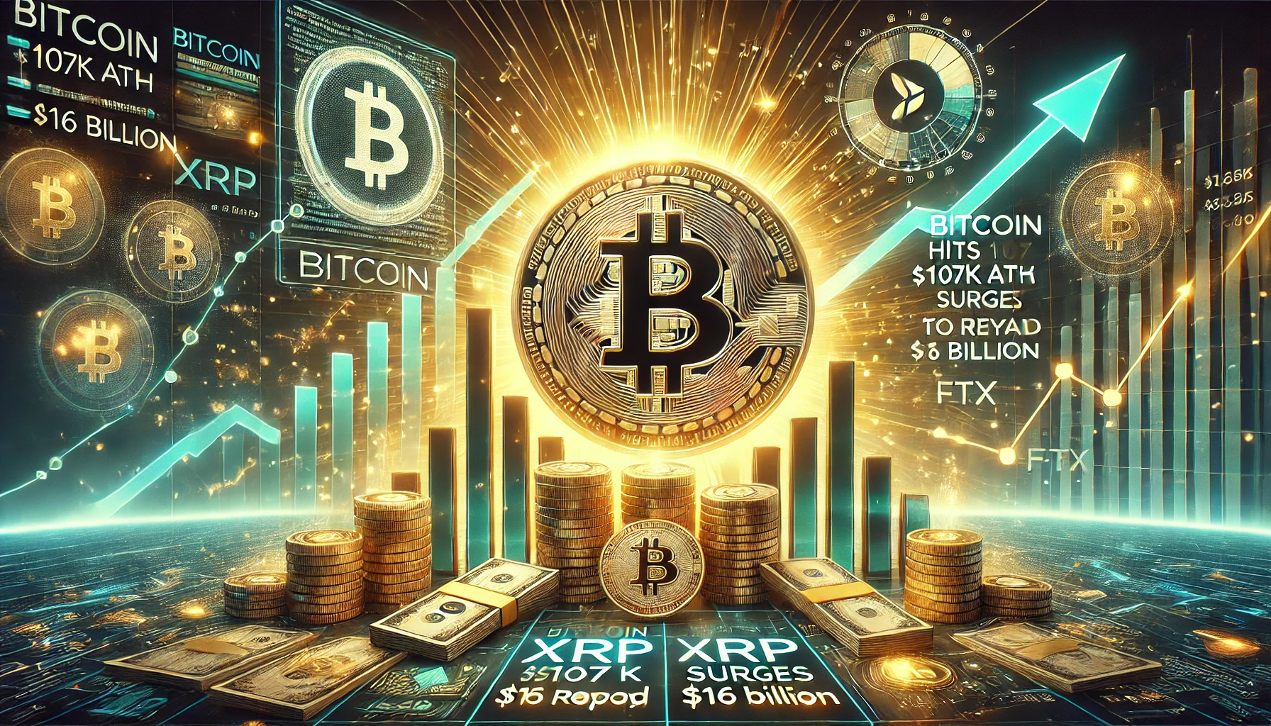 Bitcoin Hits $107K ATH, XRP Surges, FTX to Repay $16 Billion 1