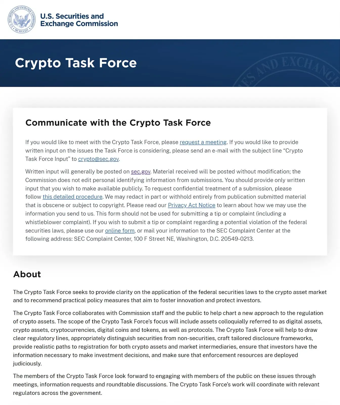 Crypto Task Force: A Major Shift in U.S. Crypto Regulation 2