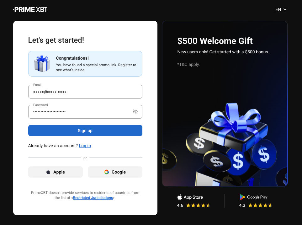 PrimeXBT Registration 2025 - Get 20% Deposit Bonus 3