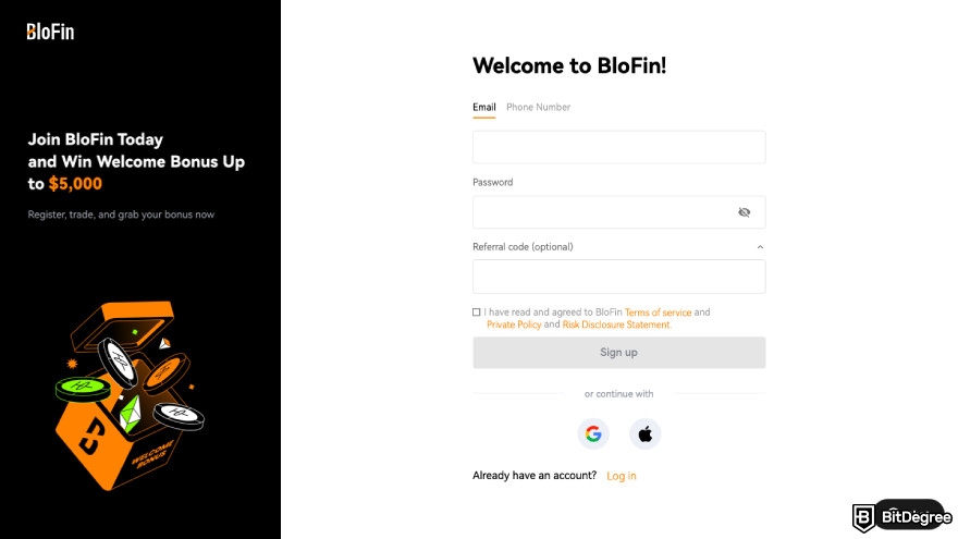 How to Sign up on BloFin - Where Whales are Made? 3