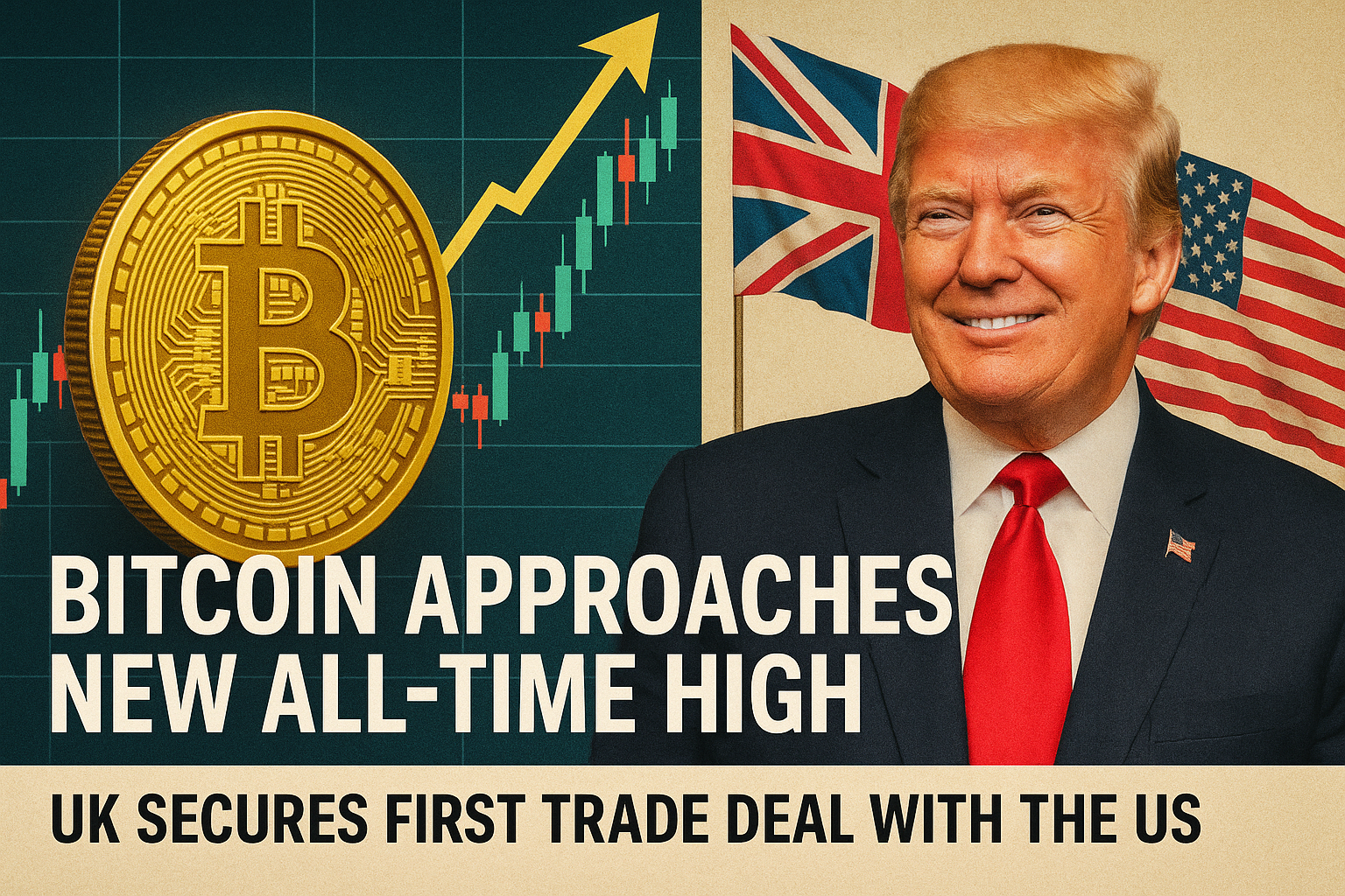 Bitcoin Approaches New All-Time High | UK Secures First Trade Deal with the US 1
