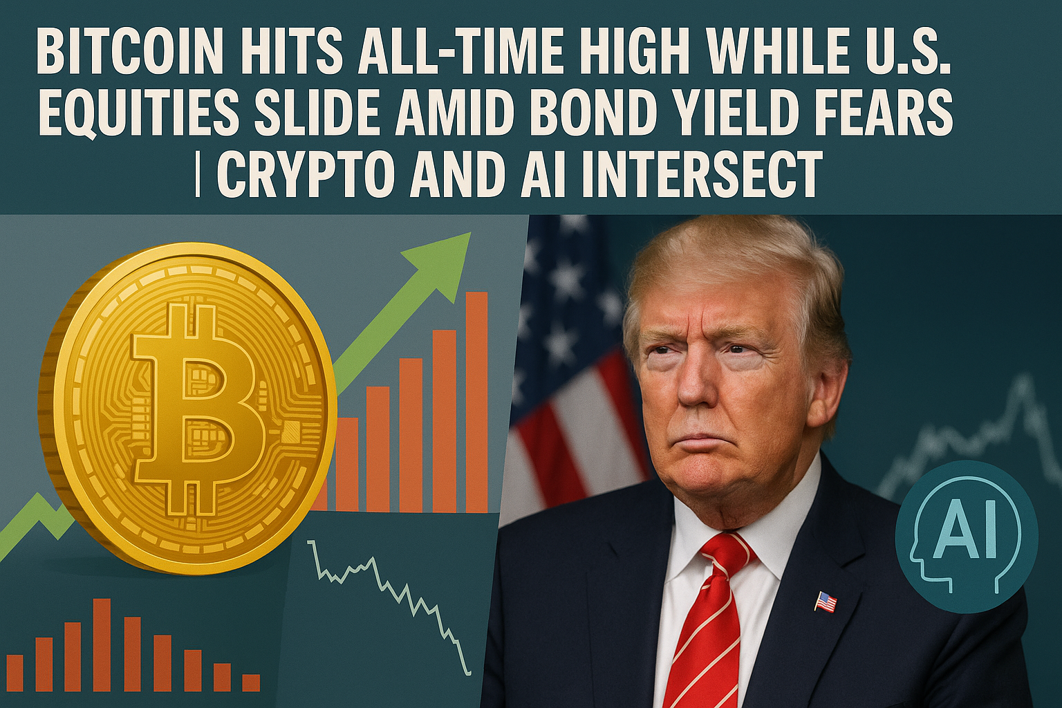 Bitcoin Hits All-Time High While U.S. Equities Slide Amid Bond Yield Fears | Crypto and AI Intersect 1