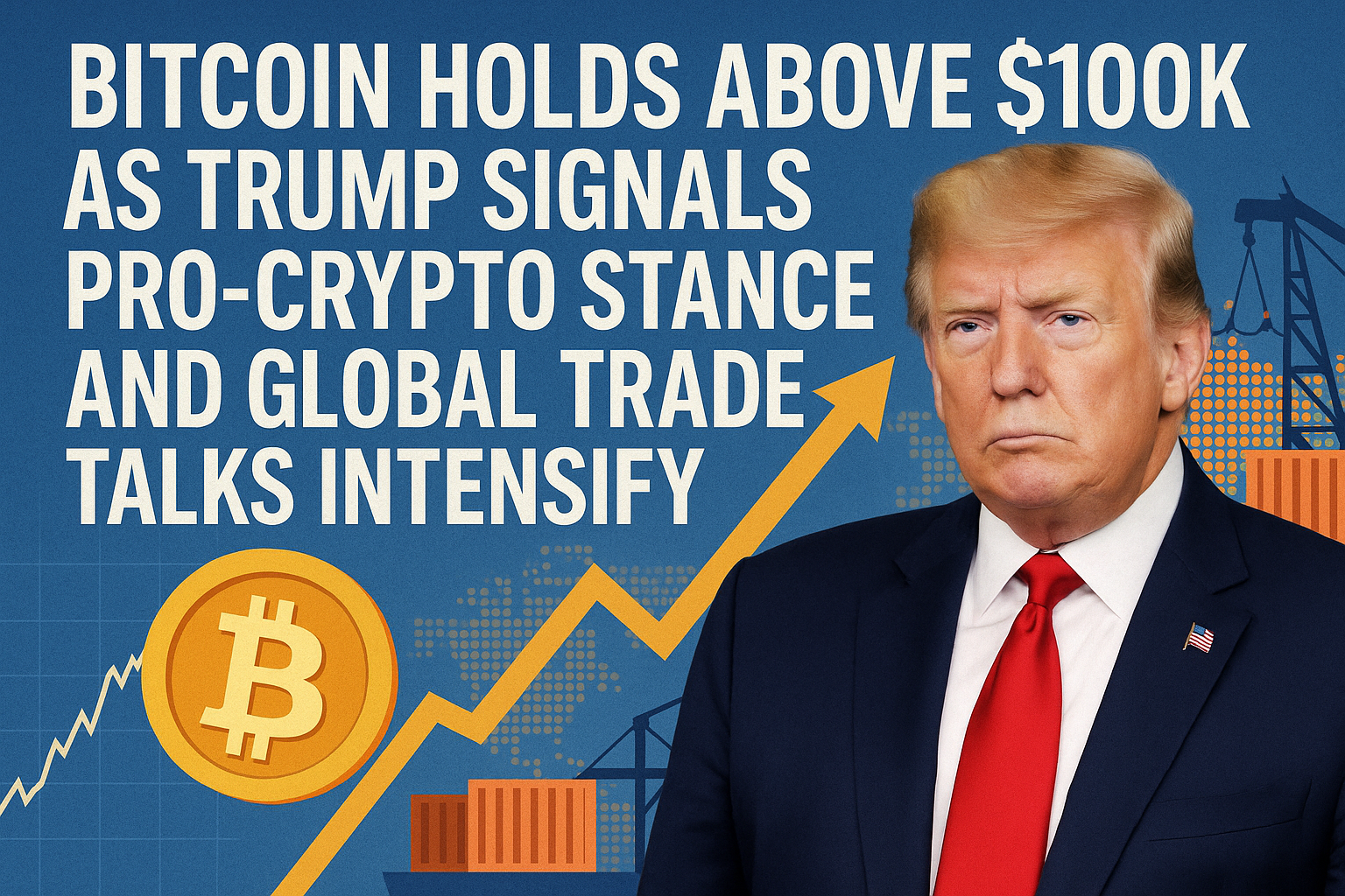 Bitcoin Holds Above $100K as Trump Signals Pro-Crypto Stance and Global Trade Talks Intensify 1