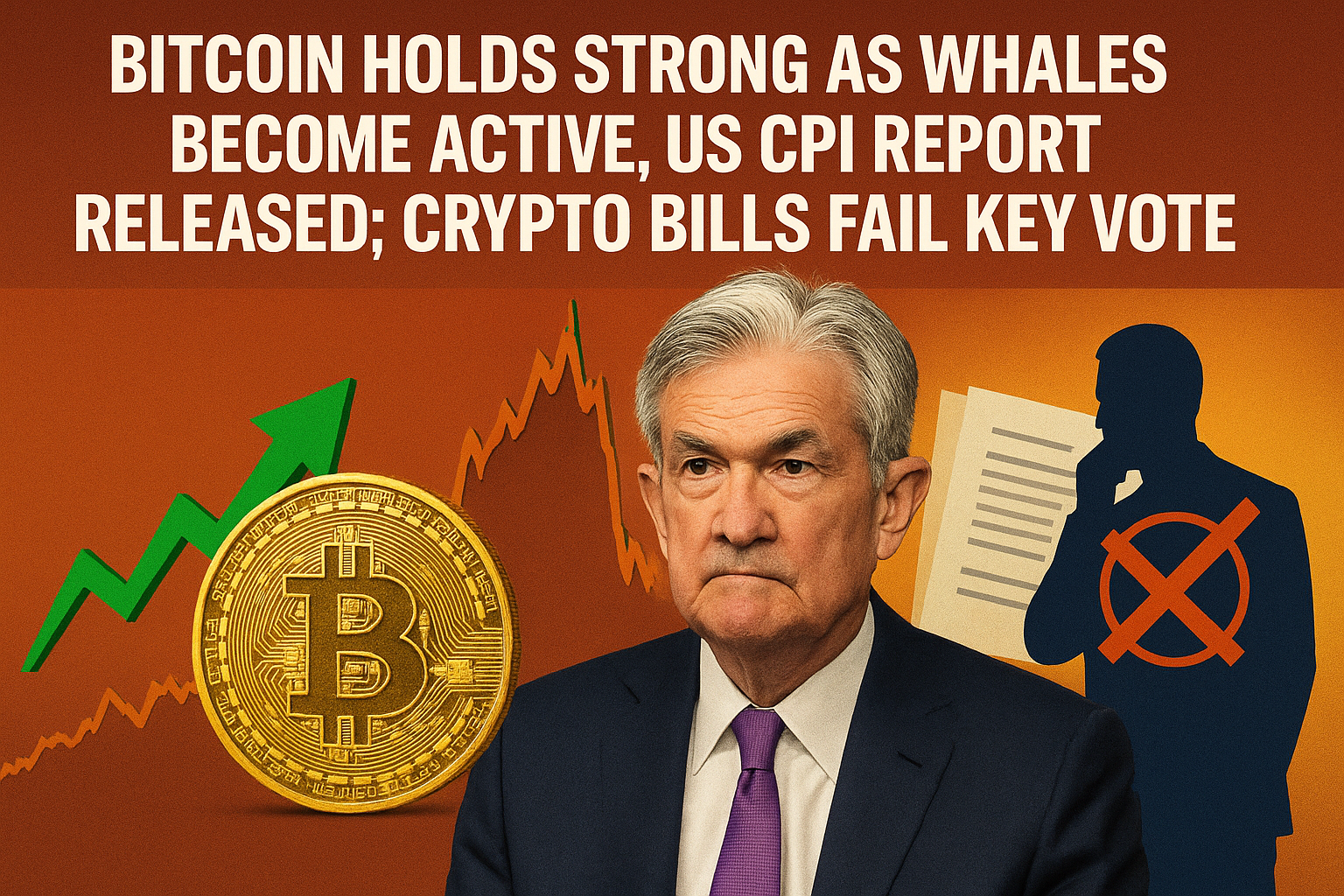 Bitcoin Holds Strong as Whales Become Active, US CPI Report Released; Crypto Bills Fail Key Vote 1