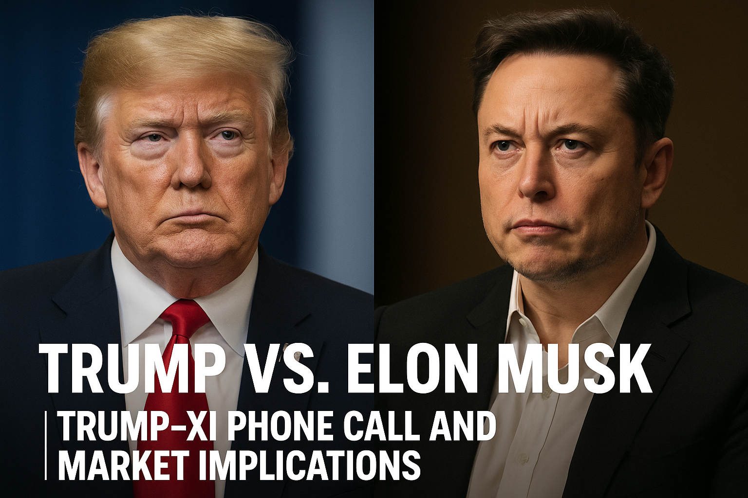 Trump vs. Elon Musk | Trump–Xi Phone Call and Market Implications 1