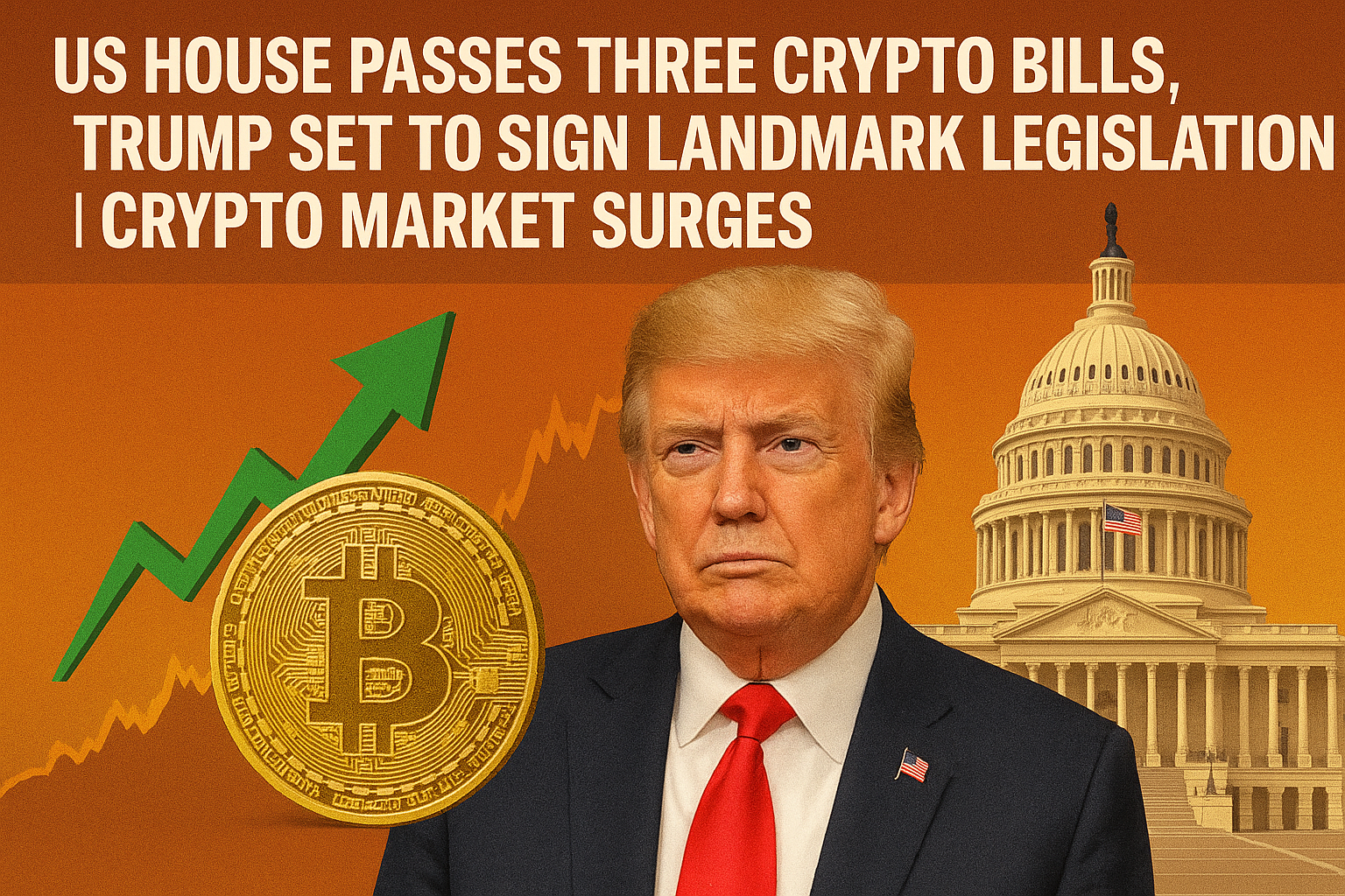 US House Passes Three Crypto Bills, Trump Set to Sign Landmark Legislation | Crypto Market Surges 1