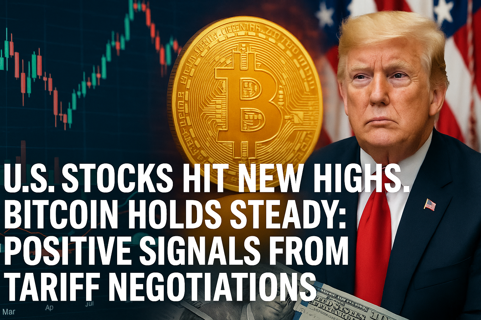 US Stocks Hit New Highs, Bitcoin Holds Steady: Positive Signals from Tariff Negotiations 1