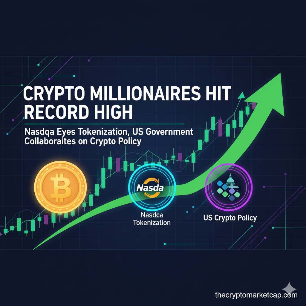 Crypto millionaires reach record high | Nasdaq focuses on tokenization, US government collaborates on crypto policy 1