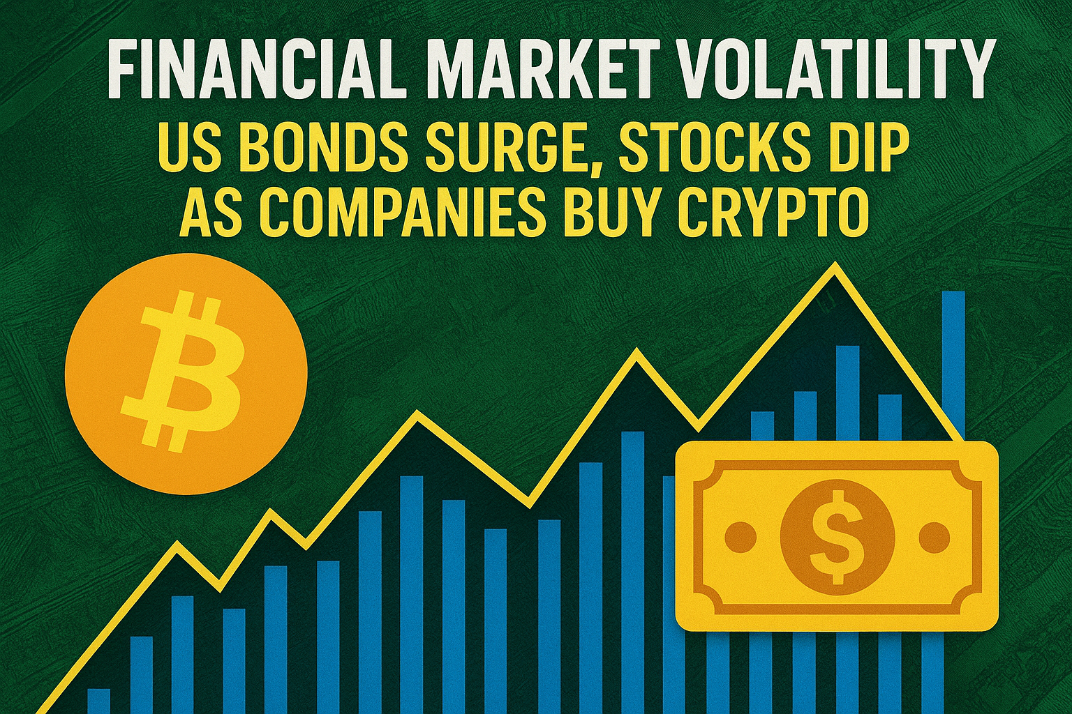 Financial Market Volatility: US Bonds Surge, Stocks Dip as Companies Buy Crypto 1