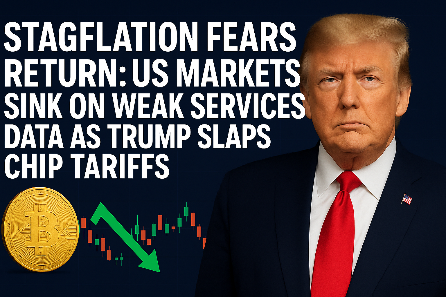 Is Stagflation Back? US Market Plummets After Services Data; Trump Imposes Chip Tariffs 1