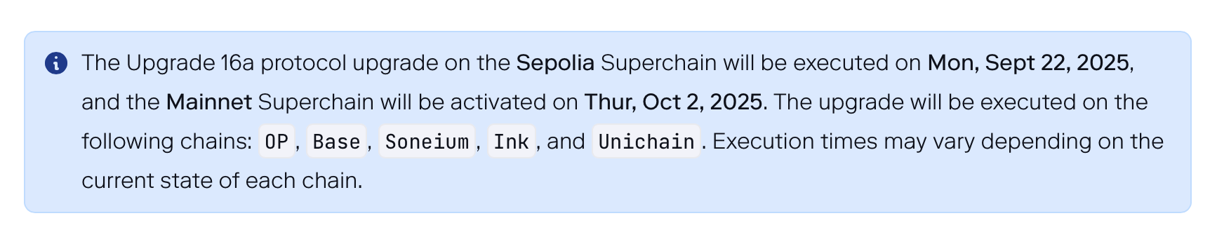 Optimism Schedules Superchain 16a Upgrade; Dev-Friendly Toggles, No User Impact Expected 2