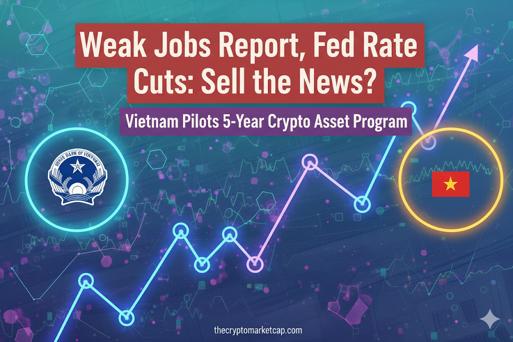 Weak Jobs Report, Fed Rate Cuts: Sell the News? | Vietnam Pilots 5-Year Crypto Asset Program 1