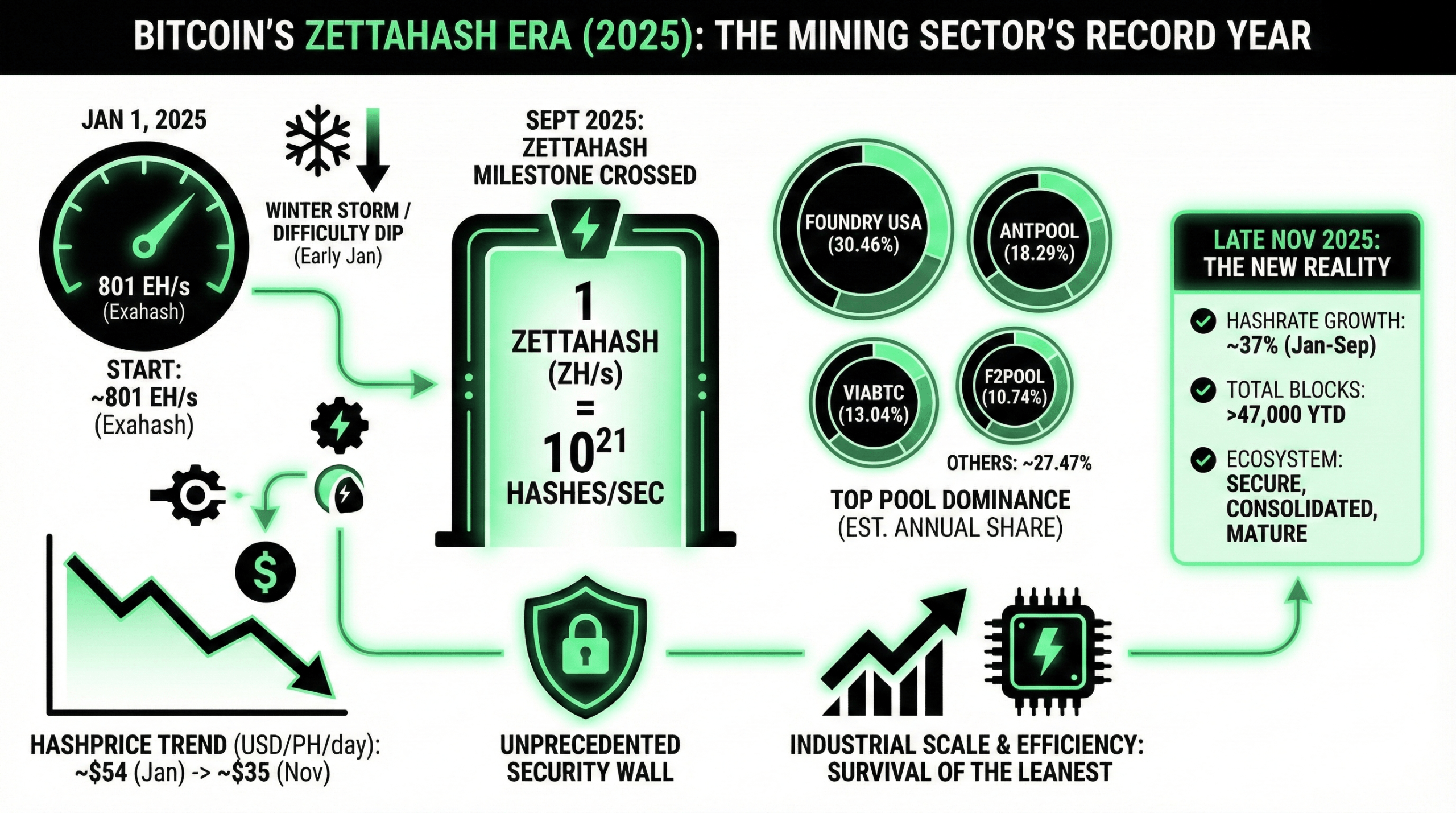 2025: The Year Bitcoin Mining Reached Zettahash Scale and Redefined Network Security 2025: The Year Bitcoin Mining Reached Zettahash Scale and Redefined Network Security 5