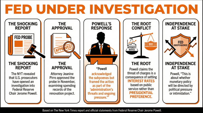 Federal Reserve Gets Probed by DOJ, Chair Powell Alleges Fed's Independence Is at Stake 2