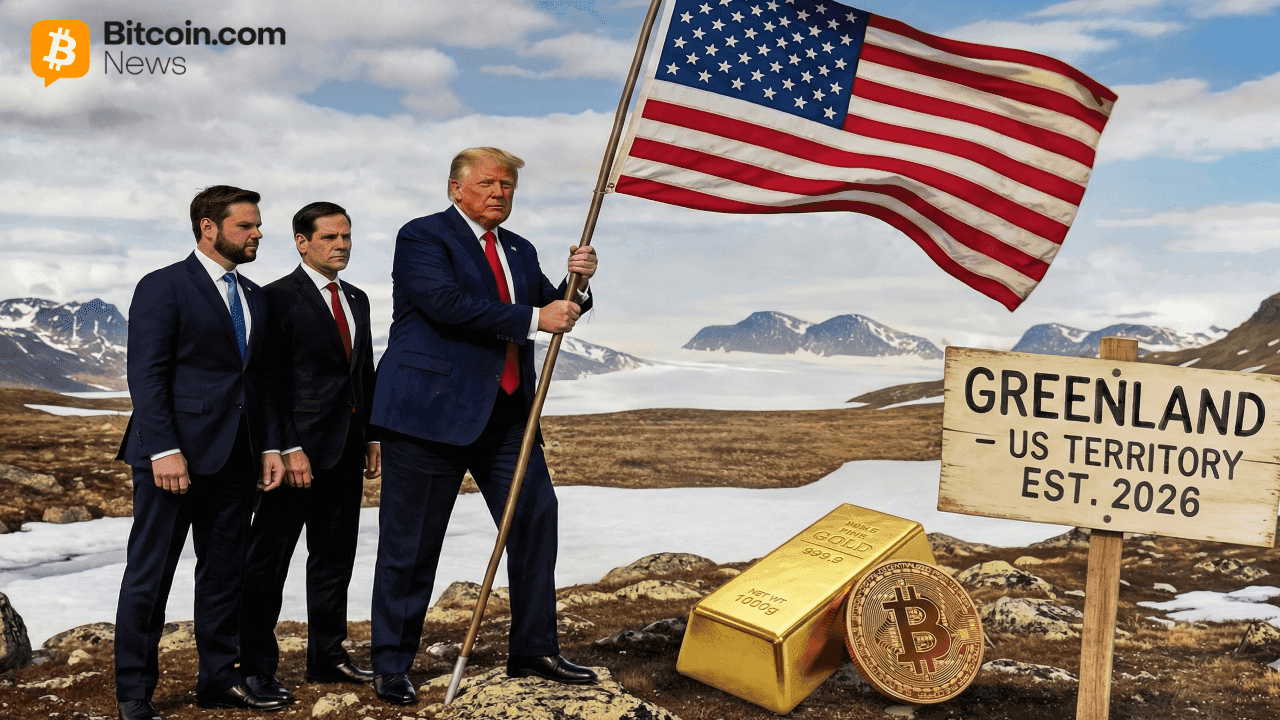 Gold Breaks Records, Bitcoin Nosedives After Trump's Renewed Greenland Annexation Push 1