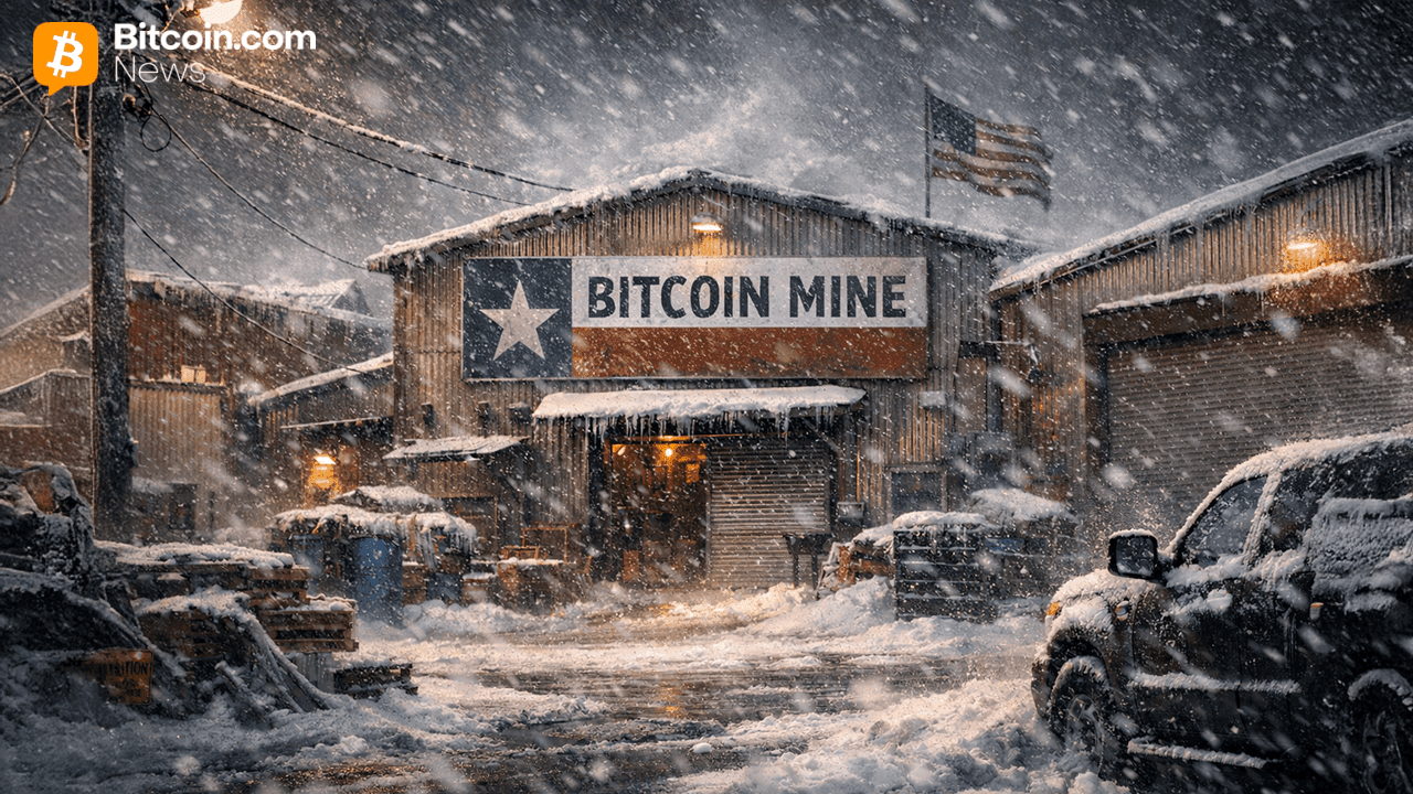 US Winter Storm Weighs on Bitcoin Mining Network, Cryptoquant Finds 1