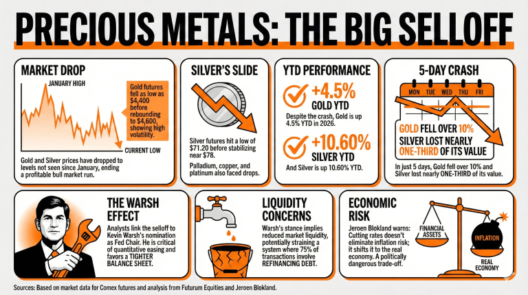 Gold and Silver Keep Falling as Markets Deal With the Warsh Effect 2