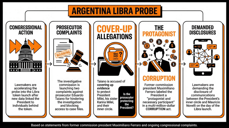Argentine lawmakers seek to remove the federal prosecutor leading the investigation into Libra. 2