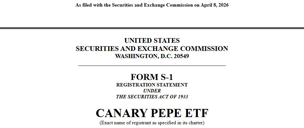 Canary Capital Files PEPE ETF as Wall Street Tests Institutional Demand for Meme Coins Canary Capital Files PEPE ETF as Wall Street Tests Institutional Demand for Meme Coins 2