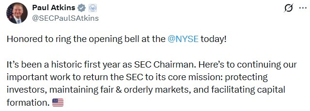 Historic First Year: SEC Under Atkins Resets Crypto Policy With Focus on Clarity and Growth 2