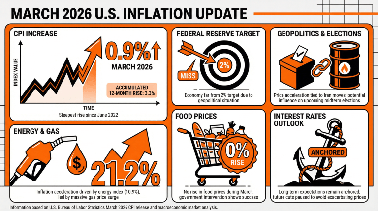 March US Inflation Rises 0.9% to 3.3% Led by Energy Prices 2