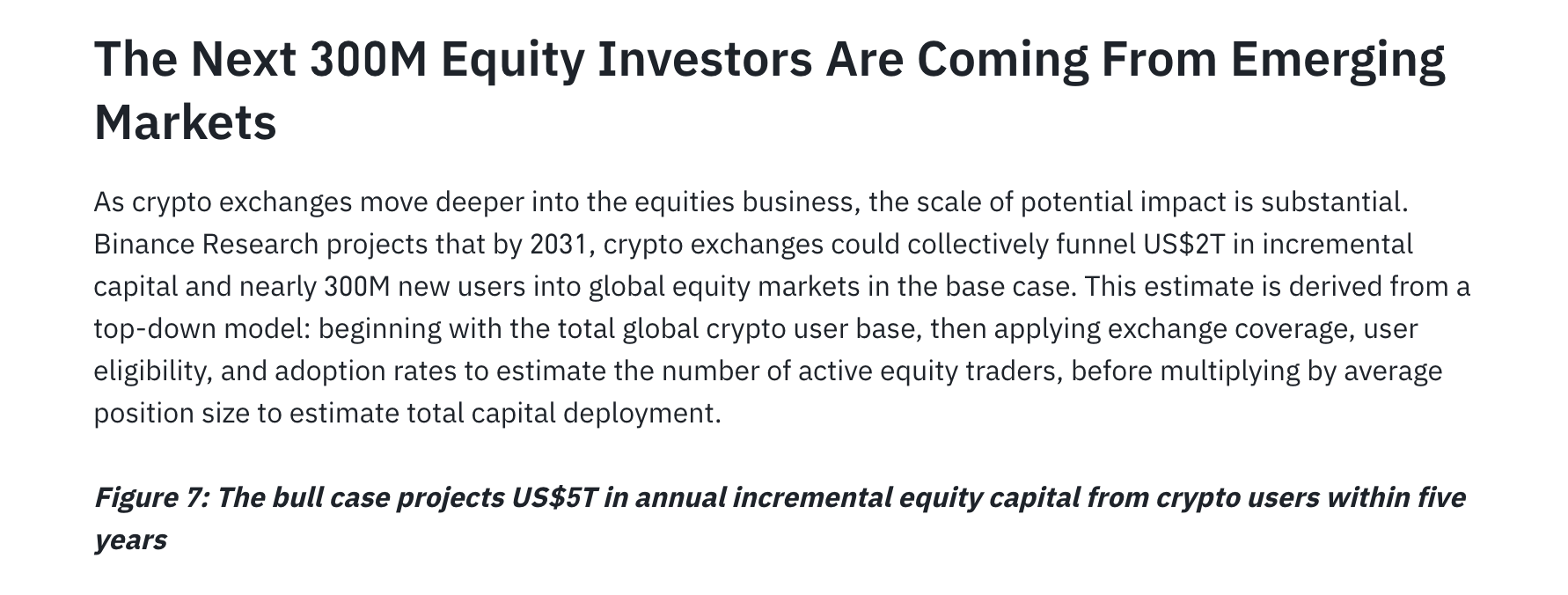 Binance Research: Crypto Exchanges Could Funnel $5 Trillion of New Equity Capital Into Markets 2