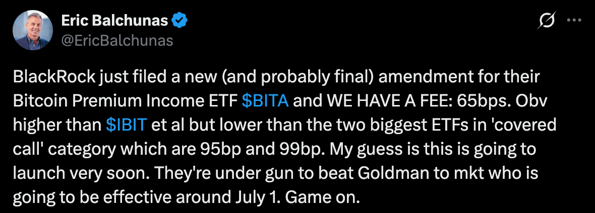 Blackrock Targets Bitcoin Yield With 0.65% Fee Covered-Call ETF 2