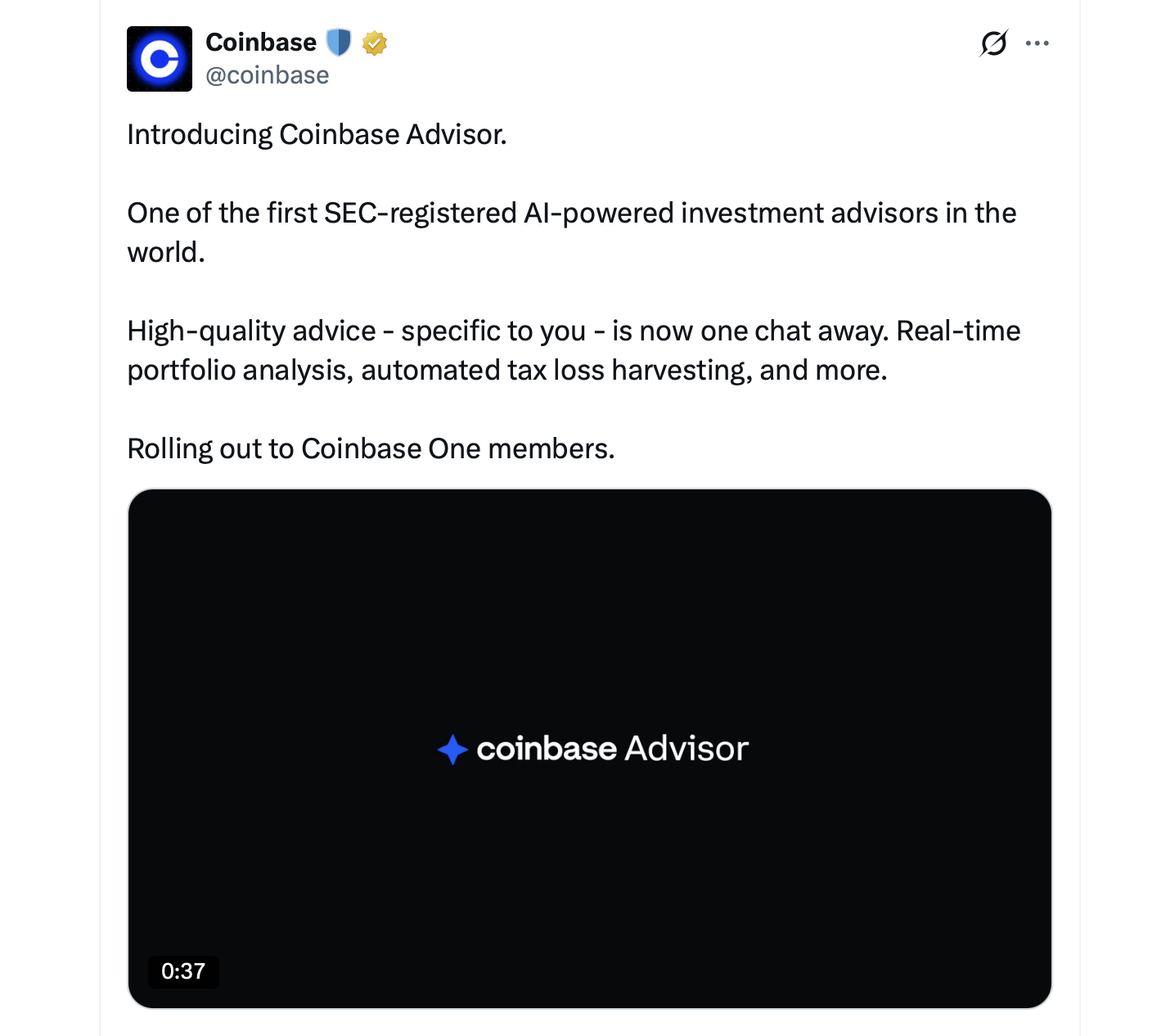 Coinbase Launches 21 Products at Once, Including Bitcoin-Backed Mortgages and AI Advisor Coinbase lanza 21 productos a la vez, incluidos hipotecas respaldadas por Bitcoin y un asesor de IA. 2