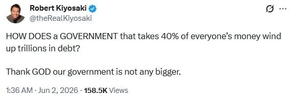 Robert Kiyosaki Asks How Government Taking 40% of Your Money Still Ends up Trillions in Debt 2