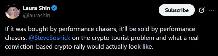 Sosnick Warns Crypto's 'Tourists' Are Cashing out as Bitcoin ETFs Bleed $1.42 Billion Sosnick Warns Crypto's 'Tourists' Are Cashing Out as Bitcoin ETFs Bleed $1.42 Billion 2