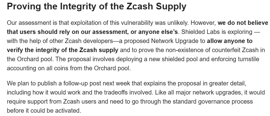 Zcash Patches Critical Bug Enabling Unlimited Counterfeit ZEC Minting as Prices Crashes 41% Zcash Patches Critical Bug Enabling Unlimited Counterfeit ZEC Minting as Price Crashes 41% 3